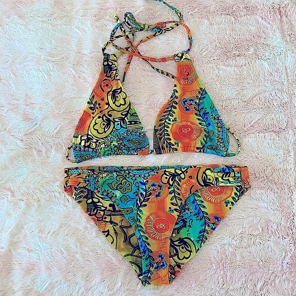 Other - Hawaiian Colorful Print Bikini Swimsuit ☀️